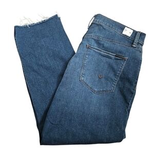 Hudson Jeans Kass High Rise Straight Leg Ankle Distressed Size 30